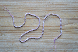 Kunziet gefacetteerde ronde kralen ca. 3 mm (seedbeads)