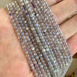 Labradoriet ronde kralen ca. 3 mm (seedbeads)