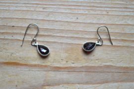 Sterling zilver Oorbellen met Granaat