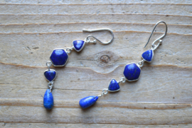 Sterling zilver Oorbellen met Lapis Lazuli