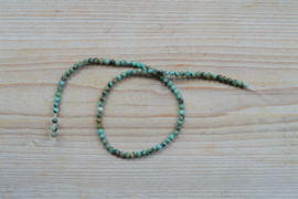 Afrikaans turquoise ronde kralen 4 mm