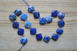 Natuurlijke Lapis Lazuli gefacetteerde klavertjes ca. 16 mm 