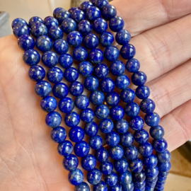 Natuurlijke Lapis Lazuli ronde kralen ca. 6 mm A klasse