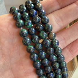 Azuriet Malachiet ronde kralen ca. 8 mm