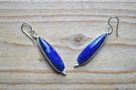 Sterling zilver Oorbellen met Lapis Lazuli