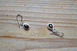 Sterling zilver Oorbellen met Granaat
