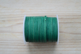 Rundleer 1.5 mm Vintage Groen per meter