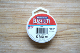 Beadalon rol rond elastiek 0,8 mm 25 meter