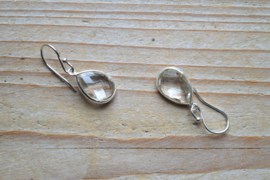 Sterling zilver Oorbellen met Bergkristal