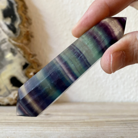 Regenboog Fluoriet gepolijste dubbeleinder
