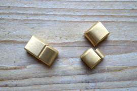RVS Gold plated magneetsluiting MAT ca. 13 x 25 mm