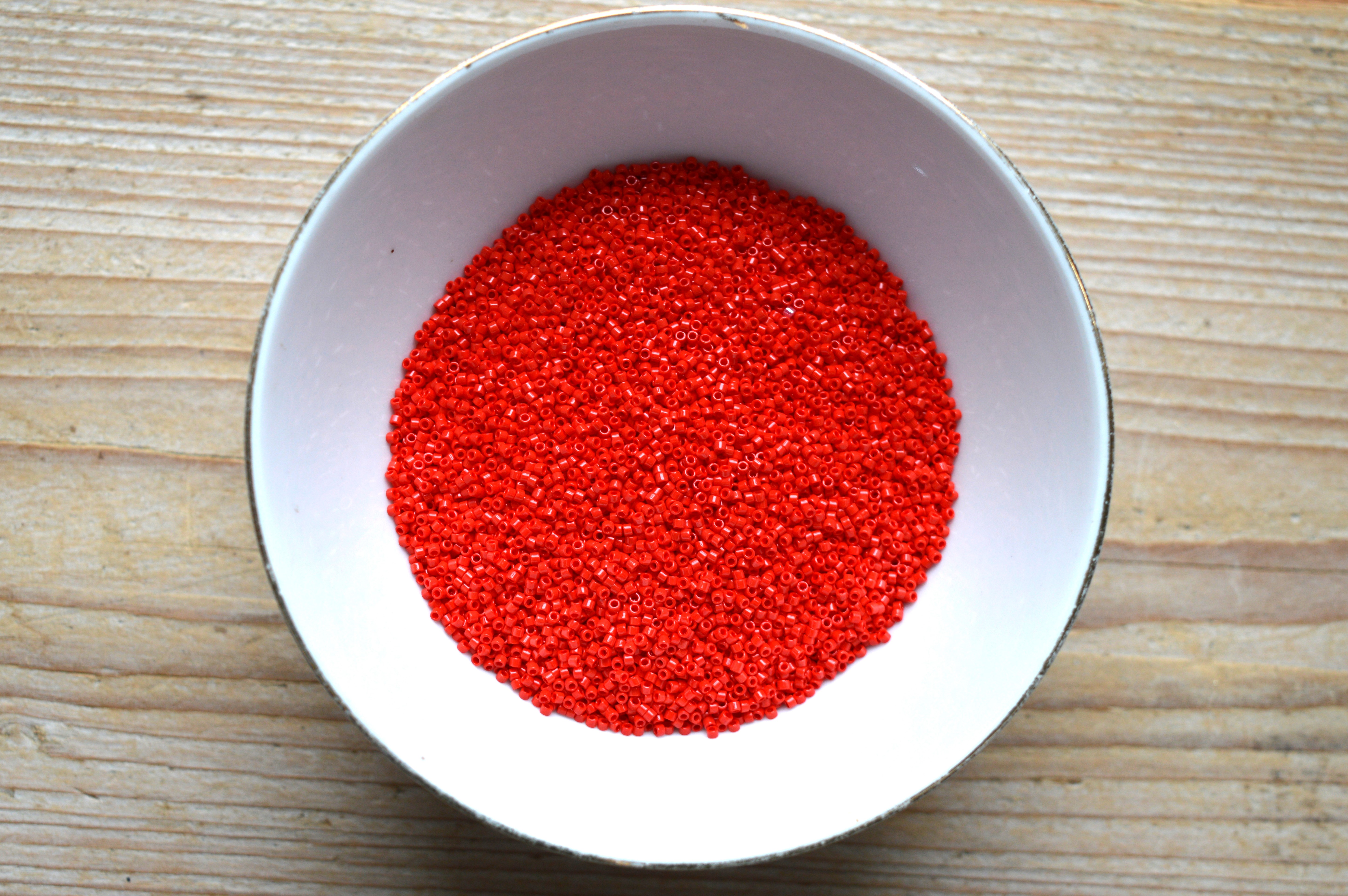 Miyuki Delica’s 11-723 Opaque Red (per 5 gram)