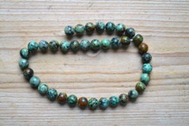 Afrikaans turquoise ronde kralen ca. 10 mm