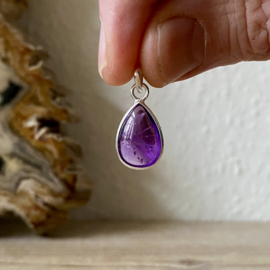 Sterling zilver hangertje met Amethist