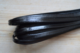 Flaches Rindleder 10 mm schwarz pro 10 cm