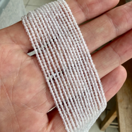 Bergkristal gefacetteerde ronde kralen ca. 2 mm A klasse (seedbeads)