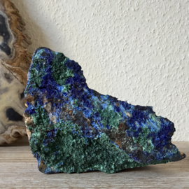 Ruwe Azuriet met Malachiet