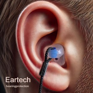 Werk-oordoppen-met-koort-op-maat-gemaakt-van Eartech-gehoorbescherming