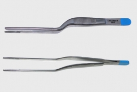Lucae Chirurgisch Pincet, 14cm, bayonet shaped, steriel