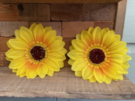Kunstbloemen zonnebloemen diameter 16 cm