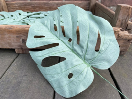 Kunstblad monstera (gatenblad plant) mat groen 40 cm