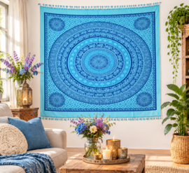 Mandala doeken, mandalakleed 210x240 cm kleden uit India