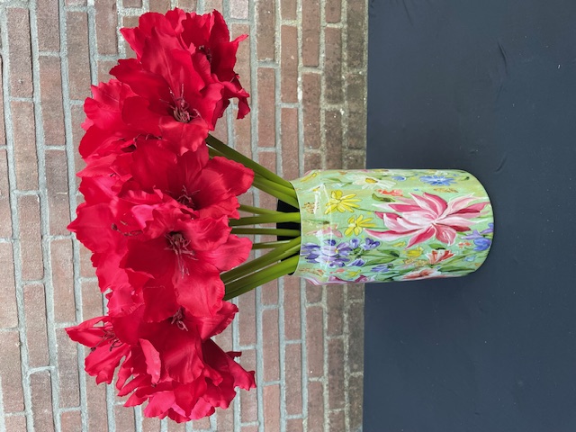 Kunstbloemen amaryllis rood hoogte 64 cm