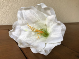 Kunstbloemen amaryllis gebroken wit diameter 14 cm