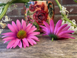 Kunstbloemen zonnehoed roze, diameter 12 cm