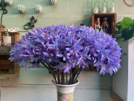 Kunstbloem kliplelie (Nerine) violet 81 cm hoog