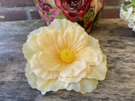 Kunstbloemen, Anemoon lichtgeel, diameter 12 cm