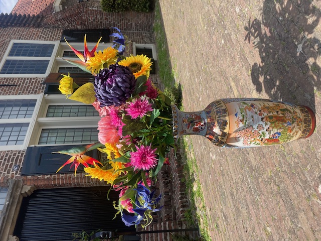 Kunstbloemen mix boeket groot "strelitzia"