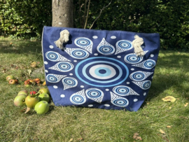 Ibiza Strandtas & Shopper – Mandala Donkerblauw (38 x 57 cm)