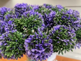 Kunstbloem allium "sierui" paars/groen hoogte 34 cm