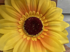 Kunstbloemen zonnebloemen diameter 16 cm