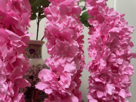 Kunstbloemen takken goudenregen roze lengte 3x58 cm
