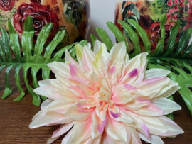Kunstbloemen dahlia licht roze, diameter 20 cm