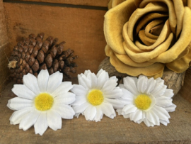 Kunstbloemen madeliefjes wit, diameter 5,5 cm