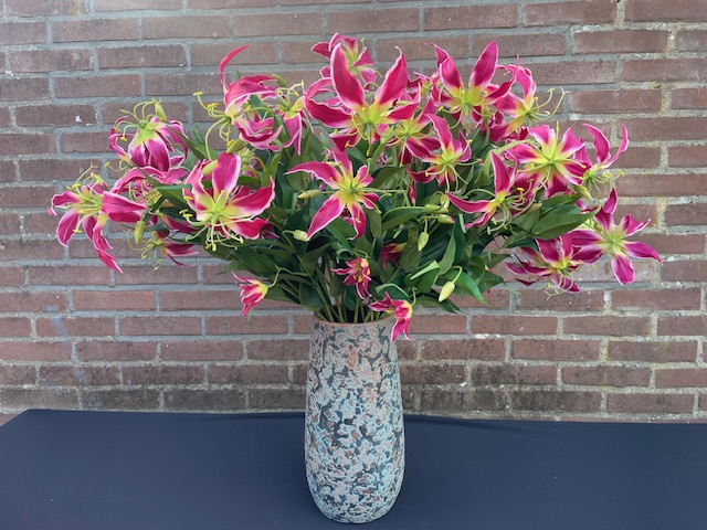 Kunstbloem/kunsttak gloriosa 77 cm