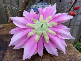 Kunstbloemen dahlia roze, diameter 20 cm