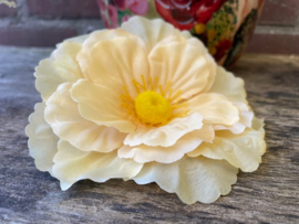 Kunstbloemen, Anemoon lichtgeel, diameter 12 cm