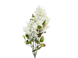 Kunsttak Sering wit in knop - Kunstbloem op steel 60 cm