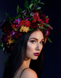Carnaval verkleed idee kostuum/kleding bloemen