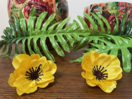 Kunstbloemen anemoon geel, diameter 6 cm