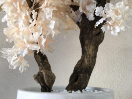 Kunst bloesemboom inclusief pot, light peach, hoogte 115 cm