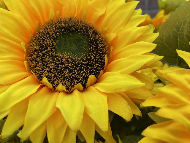 Kunstbloemen zonnebloemen hoogte 85 cm diameter 15 cm