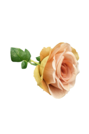 Kunstbloemen rozen taupe met een licht roze tint hoogte 66 cm