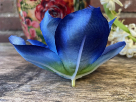 Kunstbloemen clematis blauw, diameter 13 cm