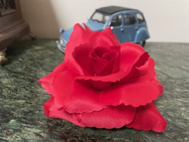 Kunstbloemen, rode rozen, diameter 10 cm