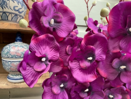 Kunstbloemen orchidee takken in een prachtige Chinese vaas hoogte 72 cm
